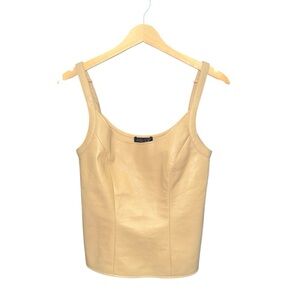 Genuine Leather, Neutral Tank Size XS